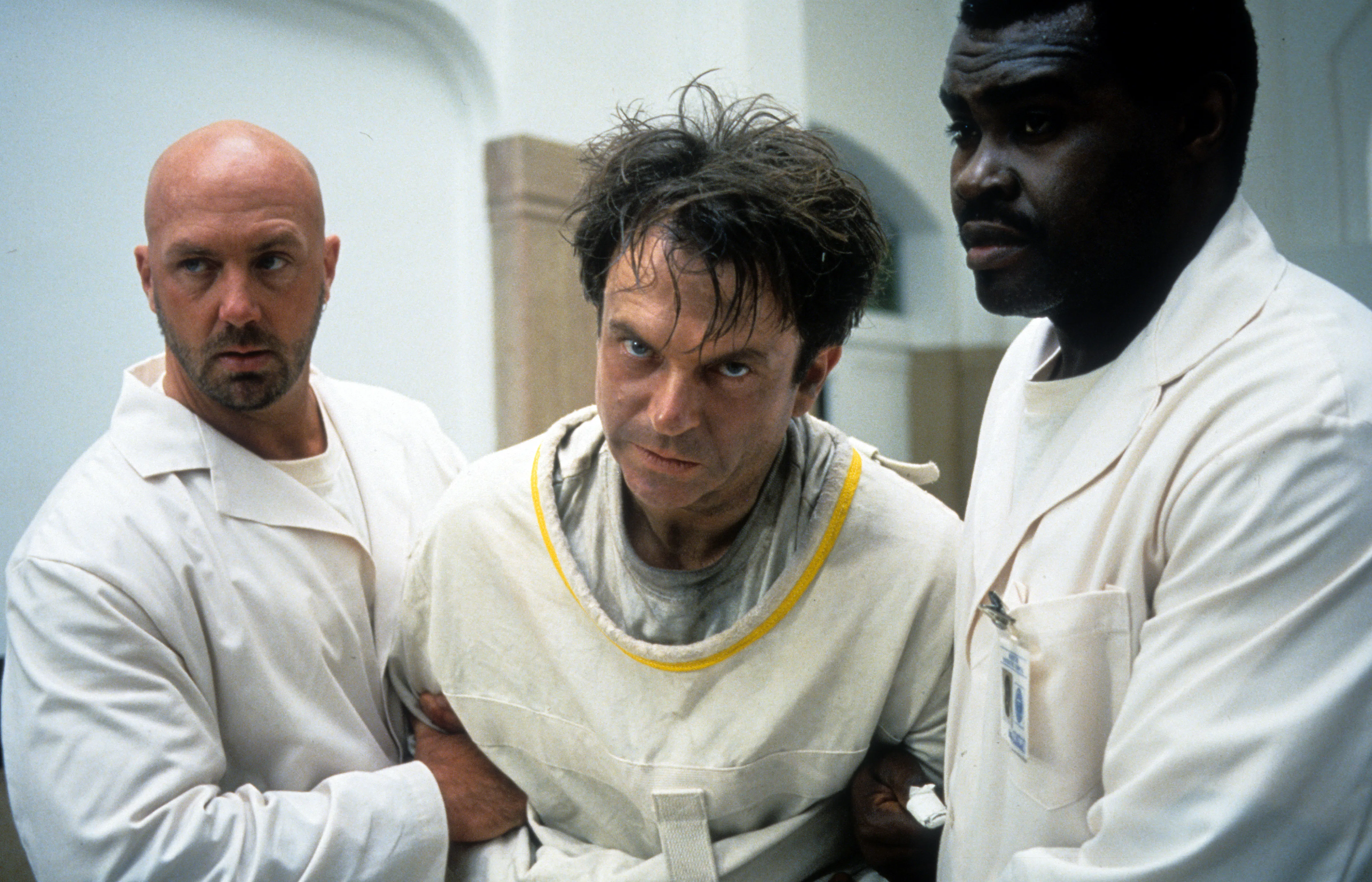 Sam Neill in a scene from the film 'In the Mouth of Madness', 1994. (Photo by New Line Cinema/Getty ...
