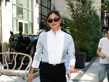 Monica Barbaro is seen out and about on August 4, 2026 in New York, New York. (Photo by MEGA/GC Imag...