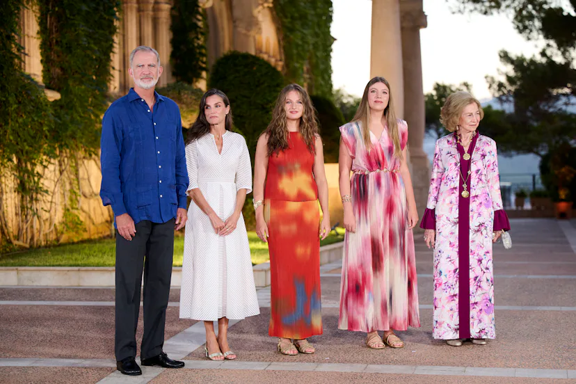 PALMA DE MALLORCA, SPAIN - AUGUST 04: (L-R) King Felipe VI of Spain, Queen Letizia of Spain, Crown P...