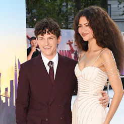 LONDON, ENGLAND - JULY 29: Tom Holland and Zendaya attend the UK Premiere of "Spider-Man: Brand New ...