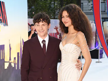 LONDON, ENGLAND - JULY 29: Tom Holland and Zendaya attend the UK Premiere of "Spider-Man: Brand New ...