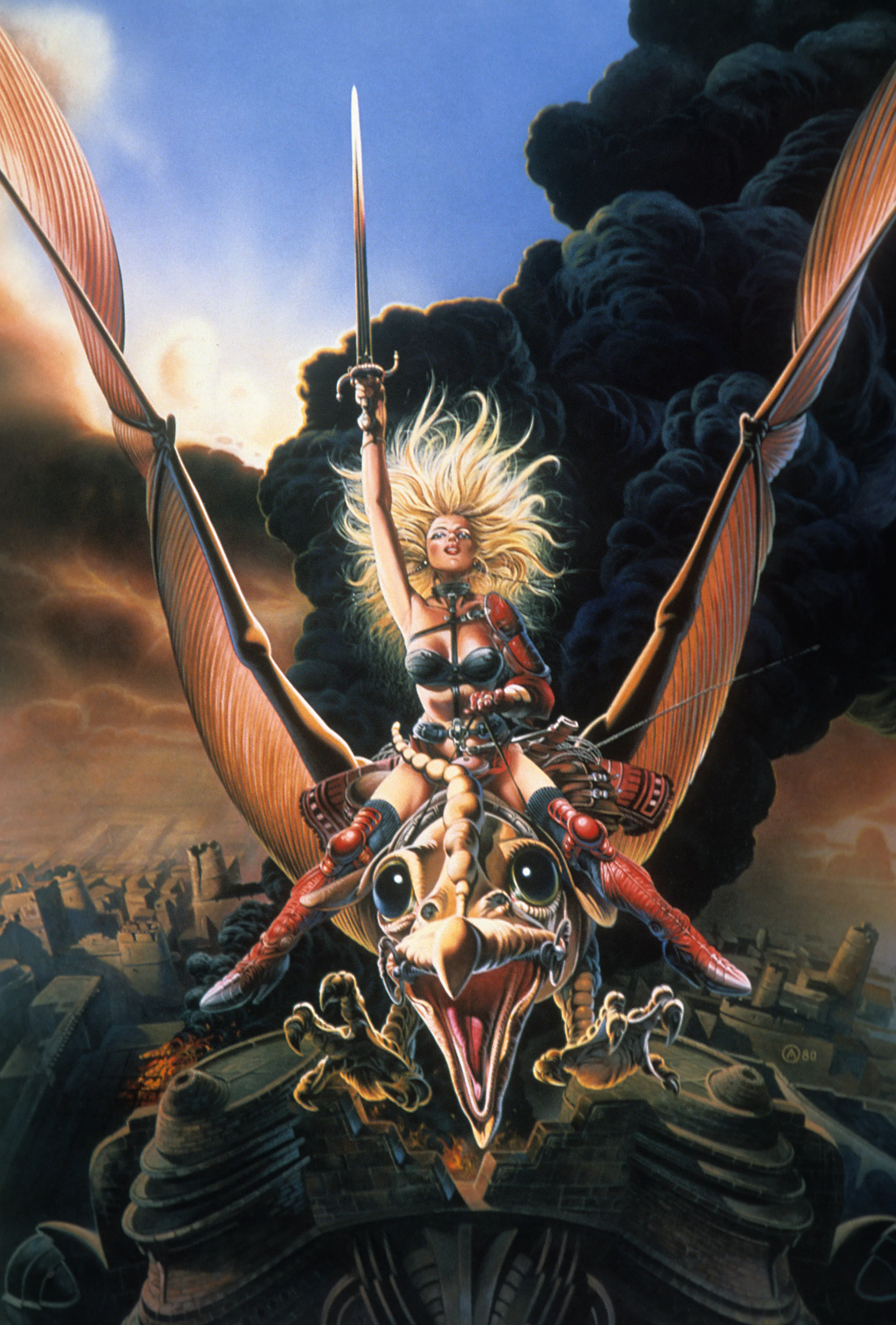 Taarna the avenging warrior in a scene from the film 'Heavy Metal', 1981. (Photo by Columbia Picture...