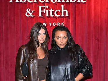 NEW YORK, NEW YORK - AUGUST 04: (L-R) Paloma Elsesser, and Emily Ratajkowski attends Abercrombie & F...