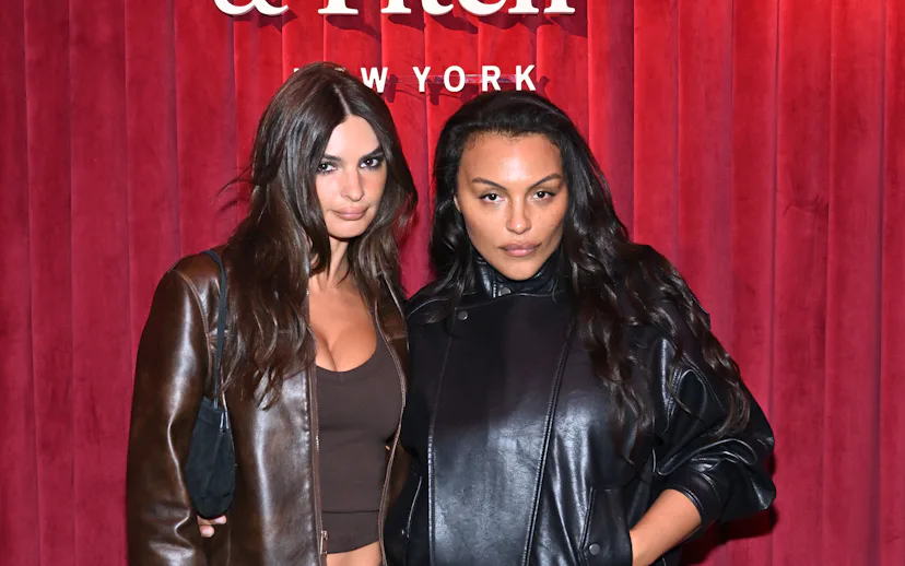 NEW YORK, NEW YORK - AUGUST 04: (L-R) Paloma Elsesser, and Emily Ratajkowski attends Abercrombie & F...