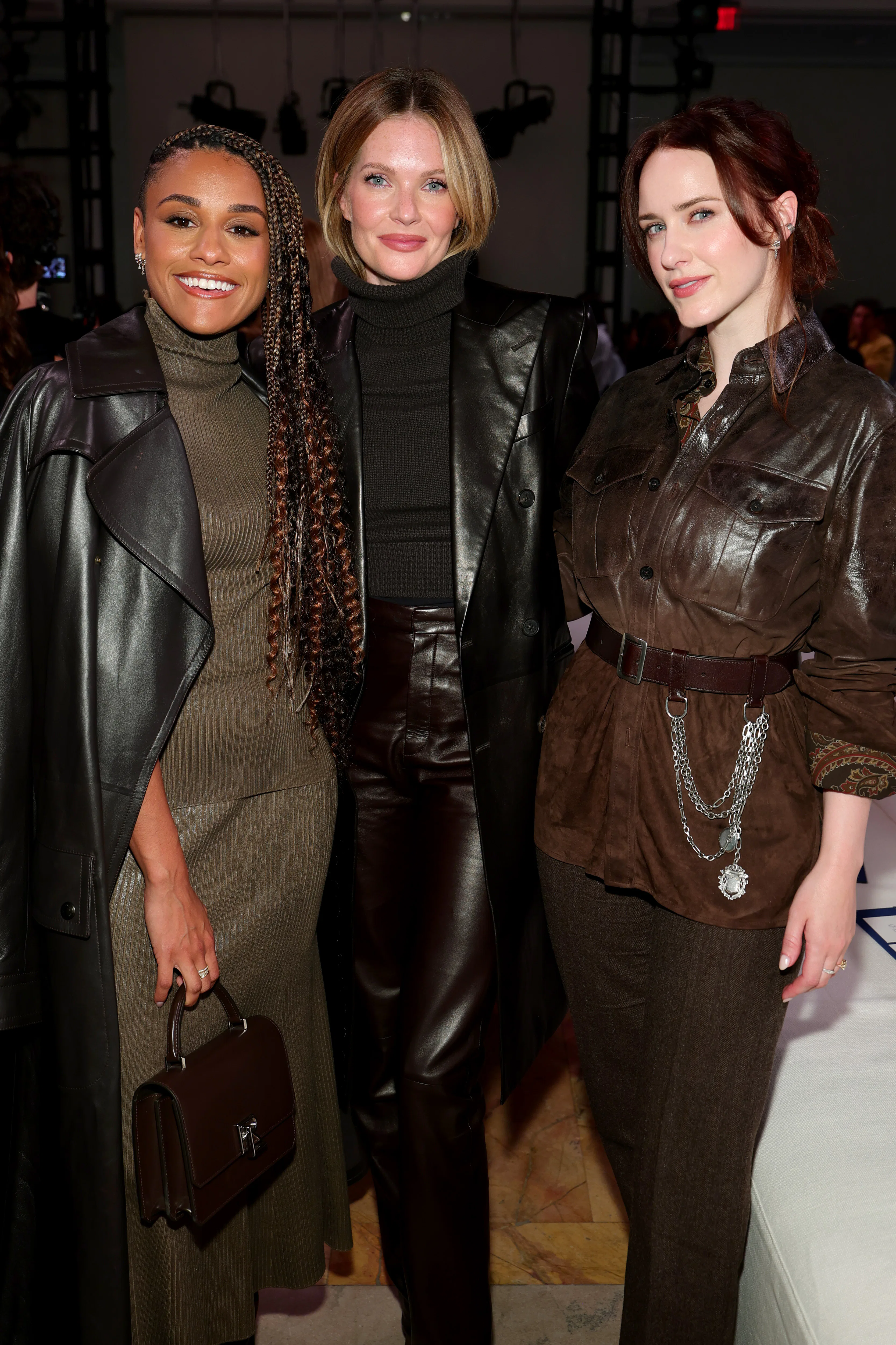 Eiza Gonzalez, Meghann Fahy, Cynthia Erivo & More Sat Front Row At Ralph Lauren's NYFW Show