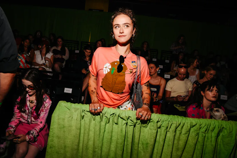 Ella Emhoff at the Rachel Antonoff Dog Show as a part of RTW Spring/Summer 2027 held at Webster Hall...