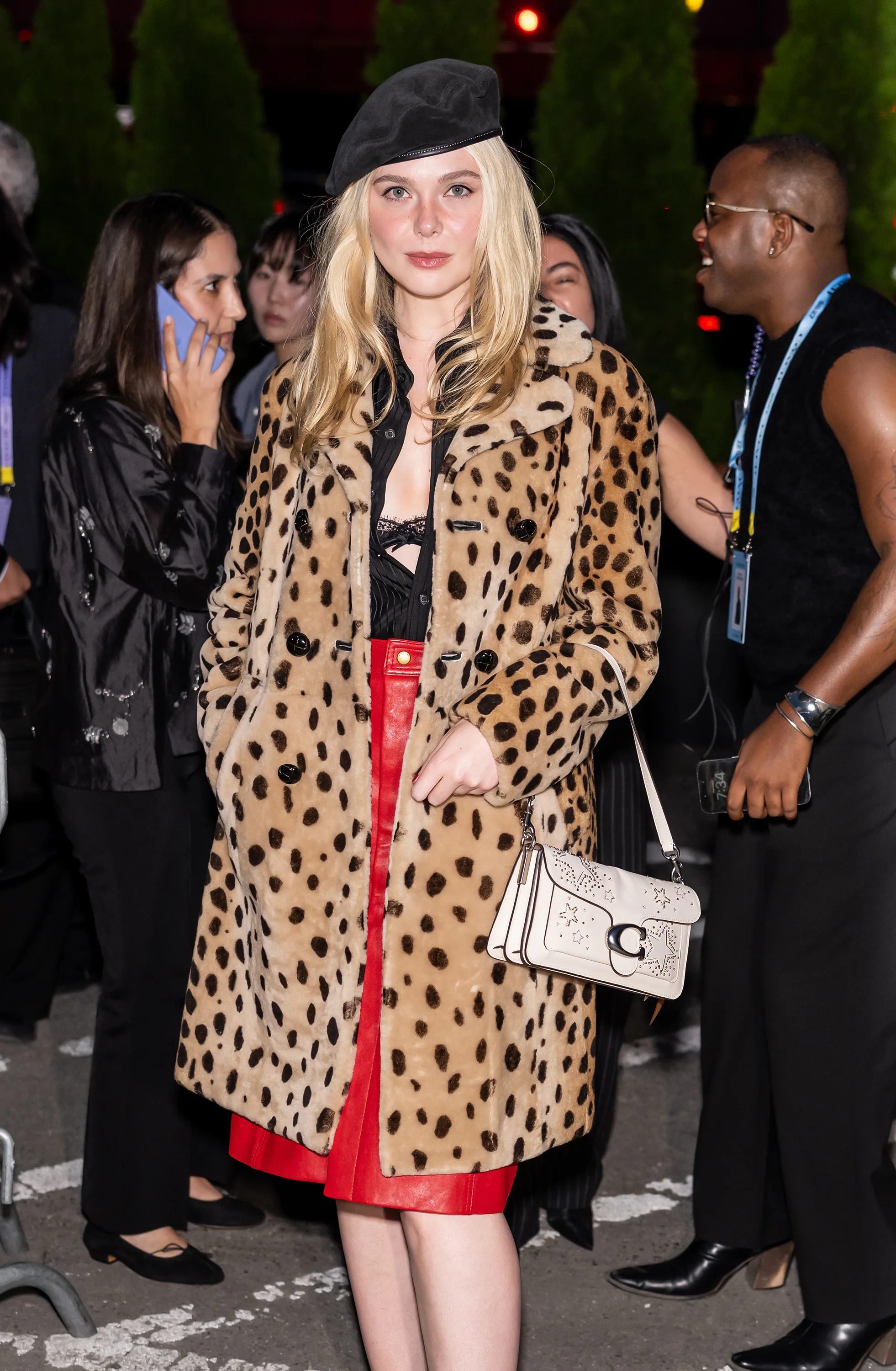 NEW YORK, NEW YORK - SEPTEMBER 09: Actress Elle Fanning attends the Coach Spring/Summer 2027 fashion...
