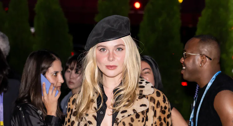 NEW YORK, NEW YORK - SEPTEMBER 09: Actress Elle Fanning attends the Coach Spring/Summer 2027 fashion...
