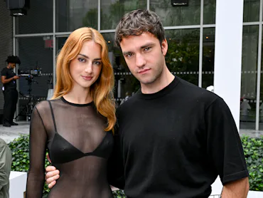 Grace Van Patten and Jackson White at the Michael Kors fashion show as a part of RTW Spring/Summer 2...
