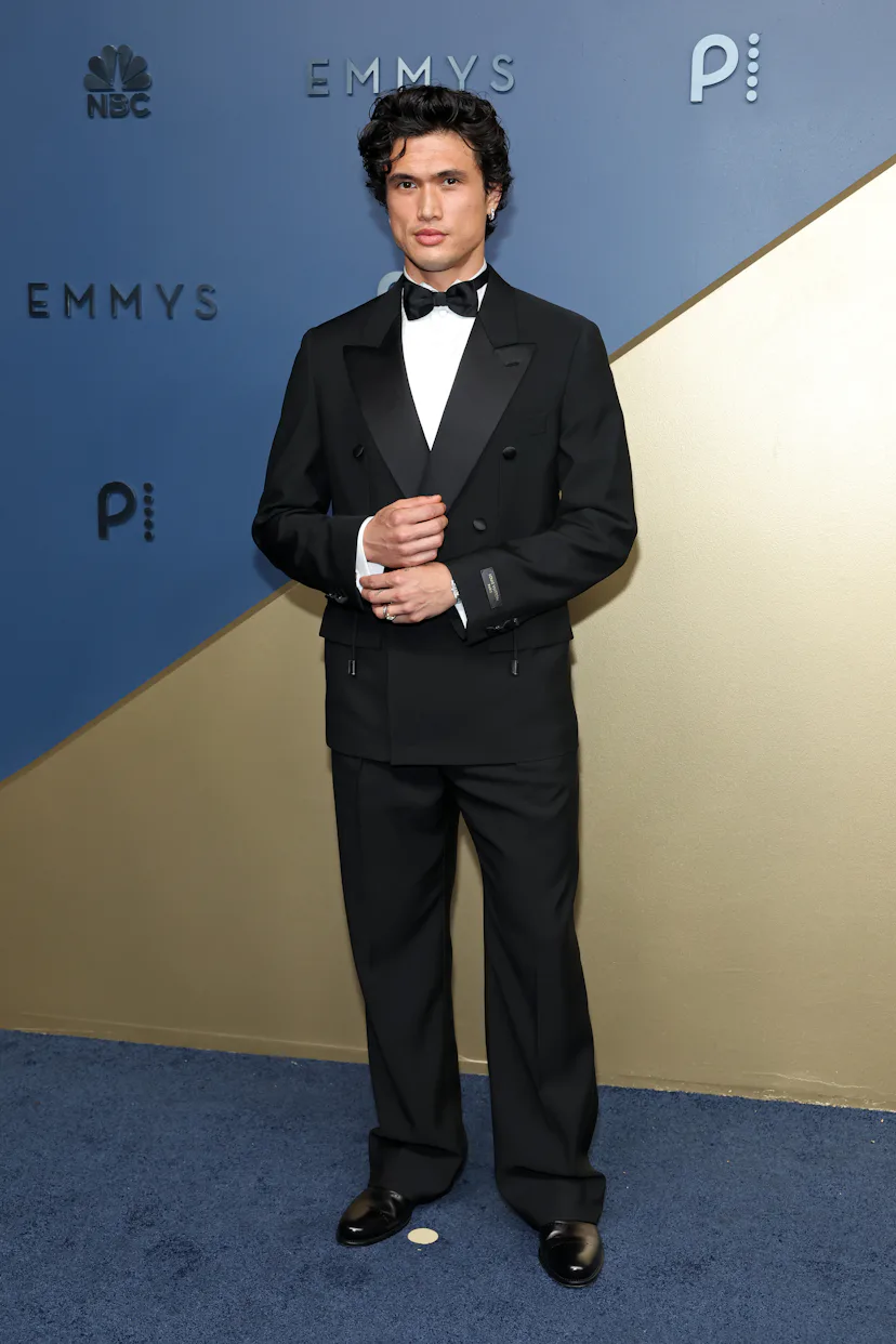 LOS ANGELES, CALIFORNIA - SEPTEMBER 14: Charles Melton attends the 78th Primetime Emmy Awards at Pea...