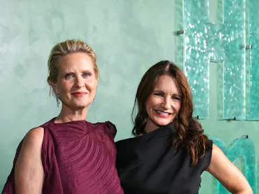 Cynthia Nixon and Kristin Davis