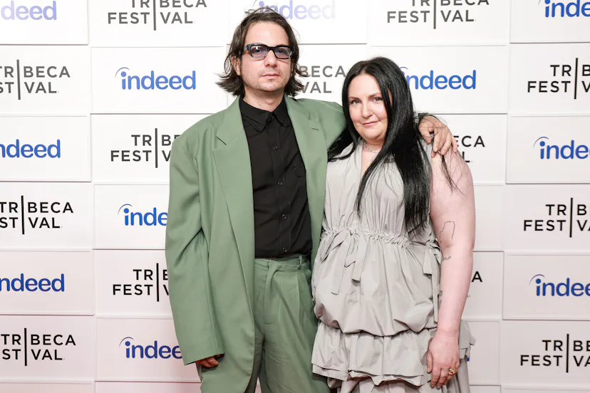NEW YORK, NEW YORK - JUNE 14: Luis Felber and Lena Dunham attend "Storytellers: Lena Dunham with Mi...