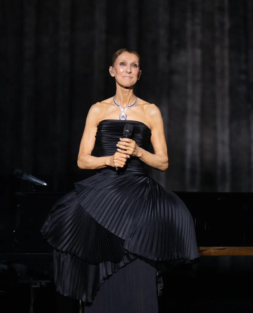 NANTERRE, FRANCE - SEPTEMBER 12: Celine Dion performs on the opening night of her residency at Pari...