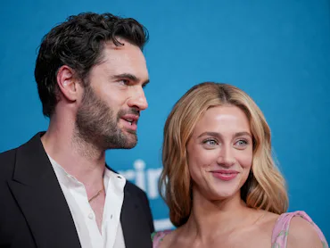 Tom Bateman and Lili Reinhart at "The Love Hypothesis" New York Premiere held at The Forum at Columb...