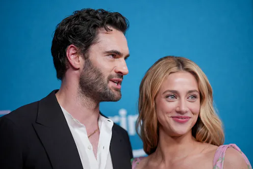 Tom Bateman and Lili Reinhart at "The Love Hypothesis" New York Premiere held at The Forum at Columb...