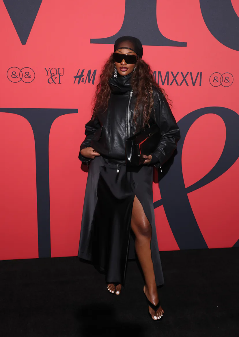 LONDON, ENGLAND - SEPTEMBER 17: Tems attends the H&M show during London Fashion Week September 2026 ...