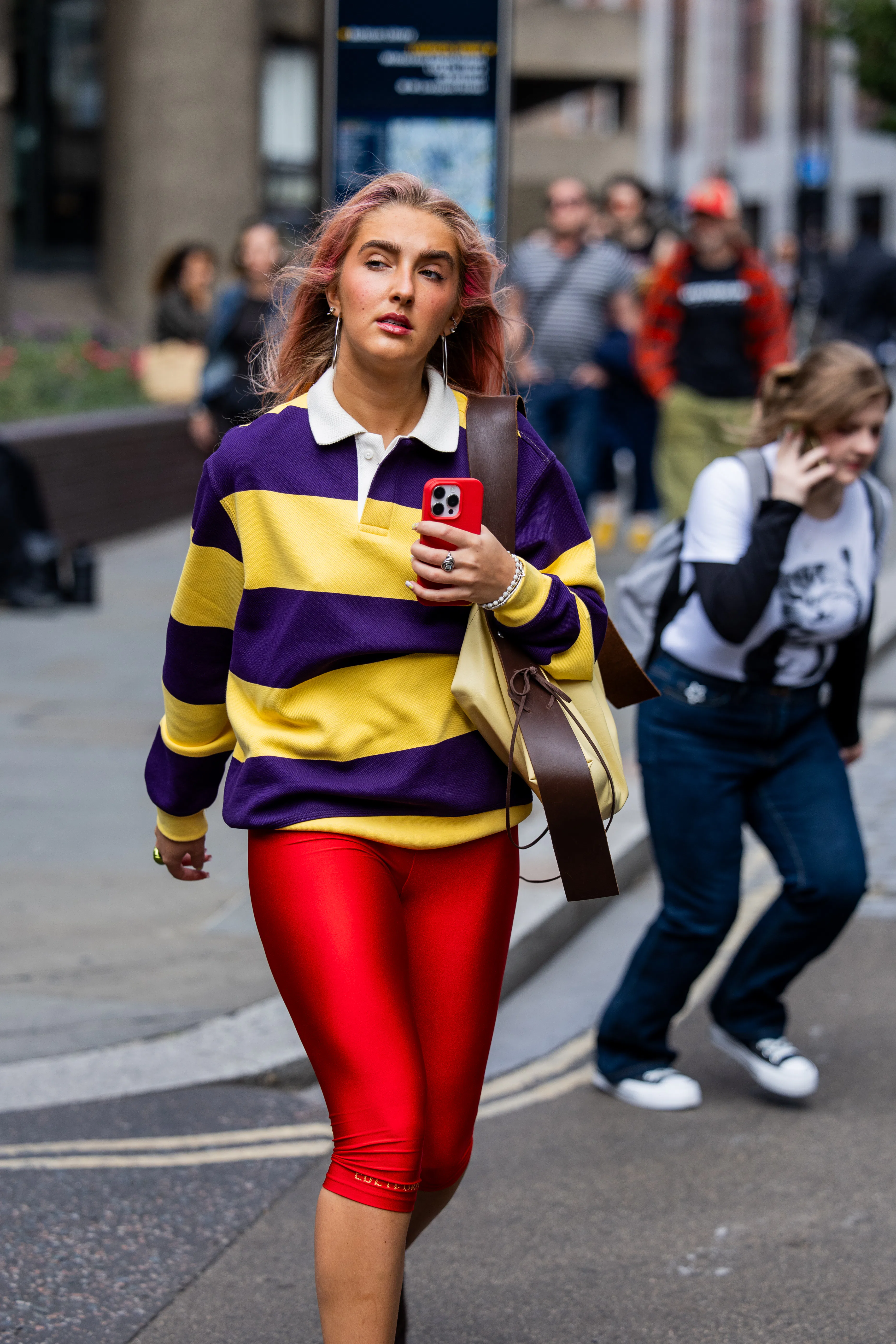 Pink Hair London Fashion Week Spring/Summer 2027 Street Style 