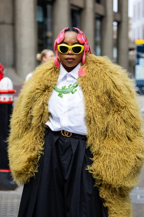 Pink Hair London Fashion Week Spring/Summer 2027 Street Style