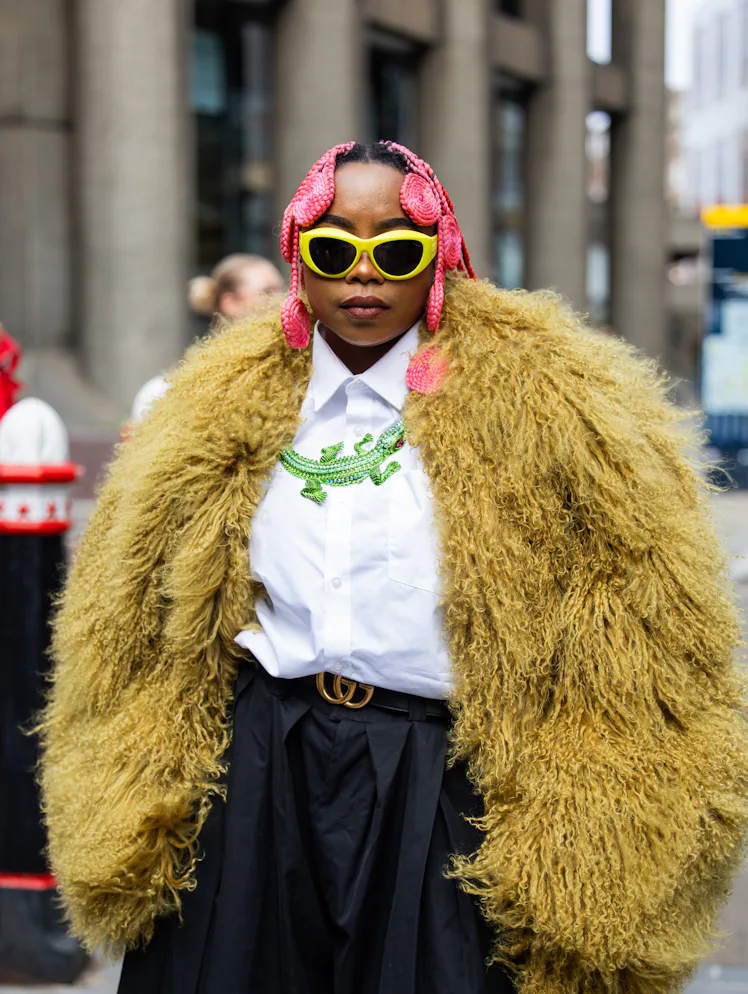 Pink Hair London Fashion Week Spring/Summer 2027 Street Style