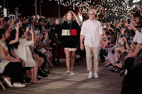 Gigi Hadid and Tommy Hilfiger.