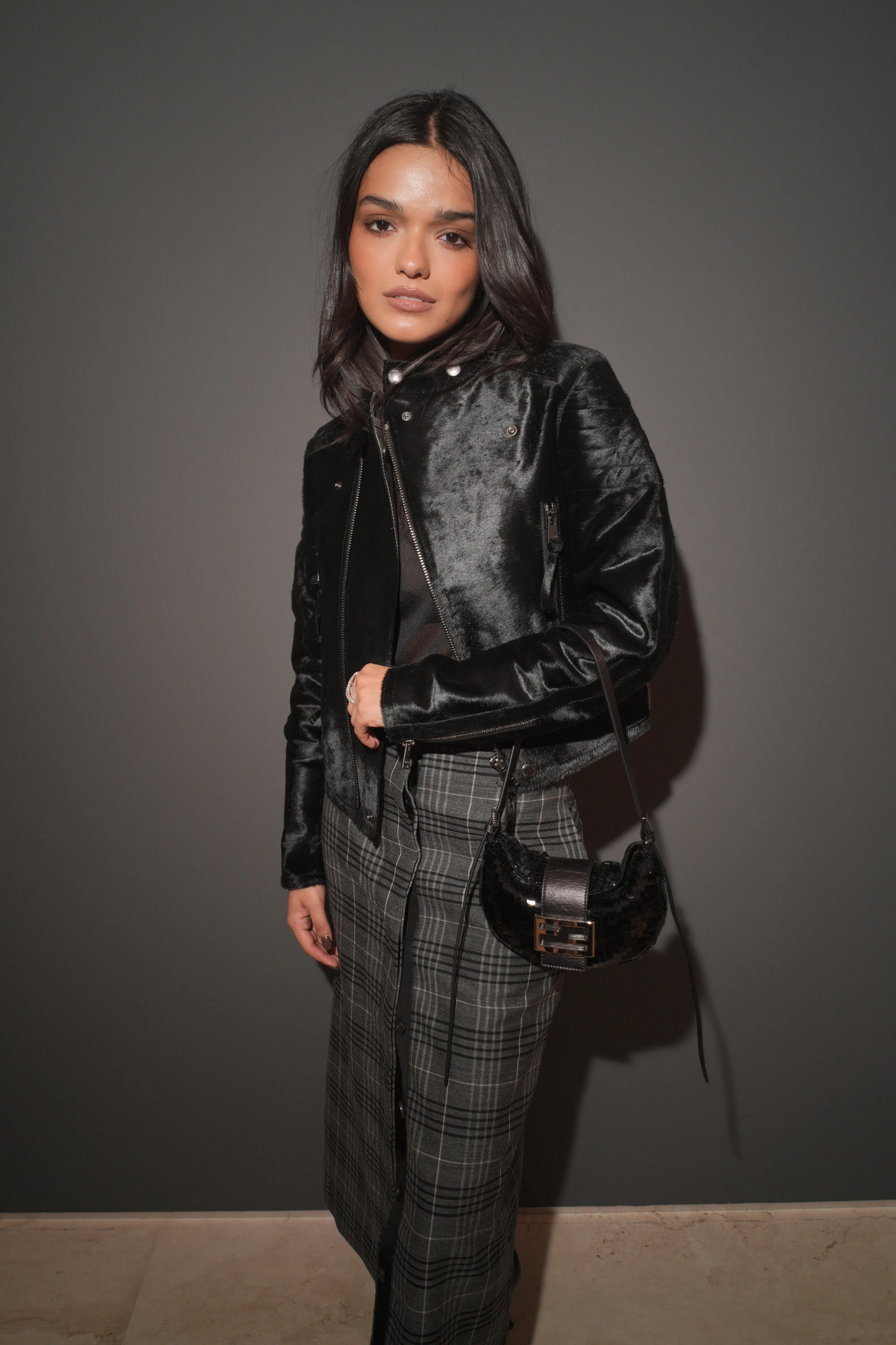 Rachel Zegler at the Fendi show