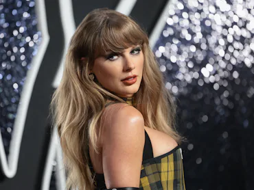 ELMONT, NEW YORK - SEPTEMBER 11:Taylor Swift attends the 2024 MTV Video Music Awards at UBS Arena on...