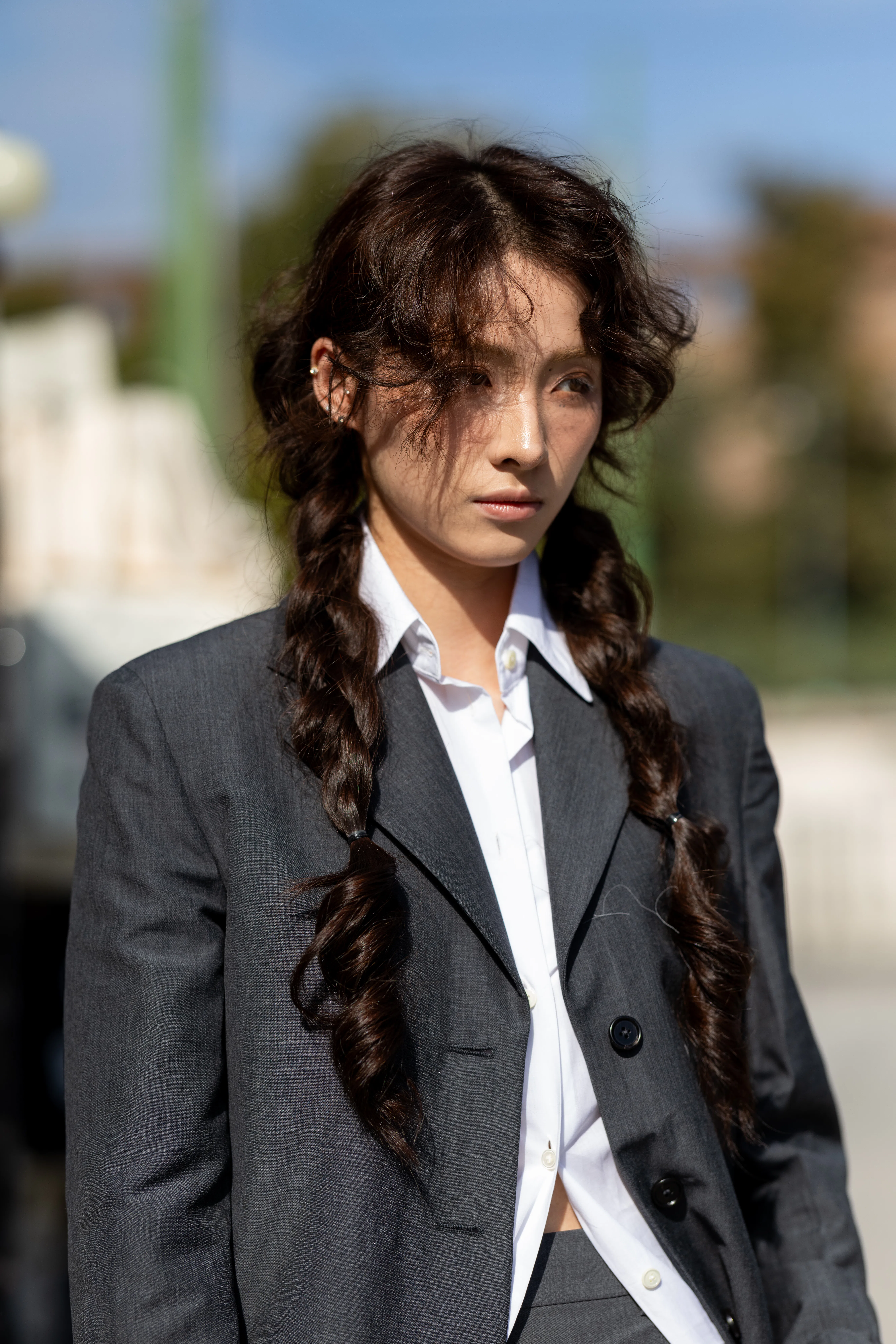 Braid Styles Milan Fashion Week Spring/Summer 2027 Street Style 