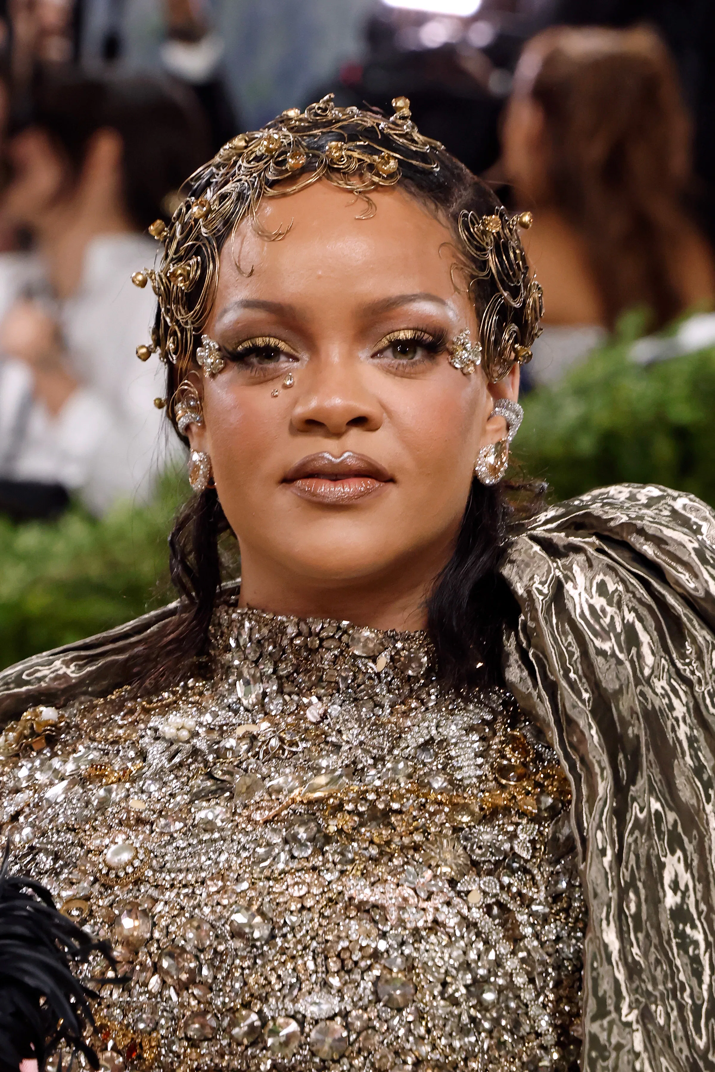 NEW YORK, NEW YORK - MAY 04: Rihanna attends the 2026 Met Gala celebrating "Costume Art" at Metropol...