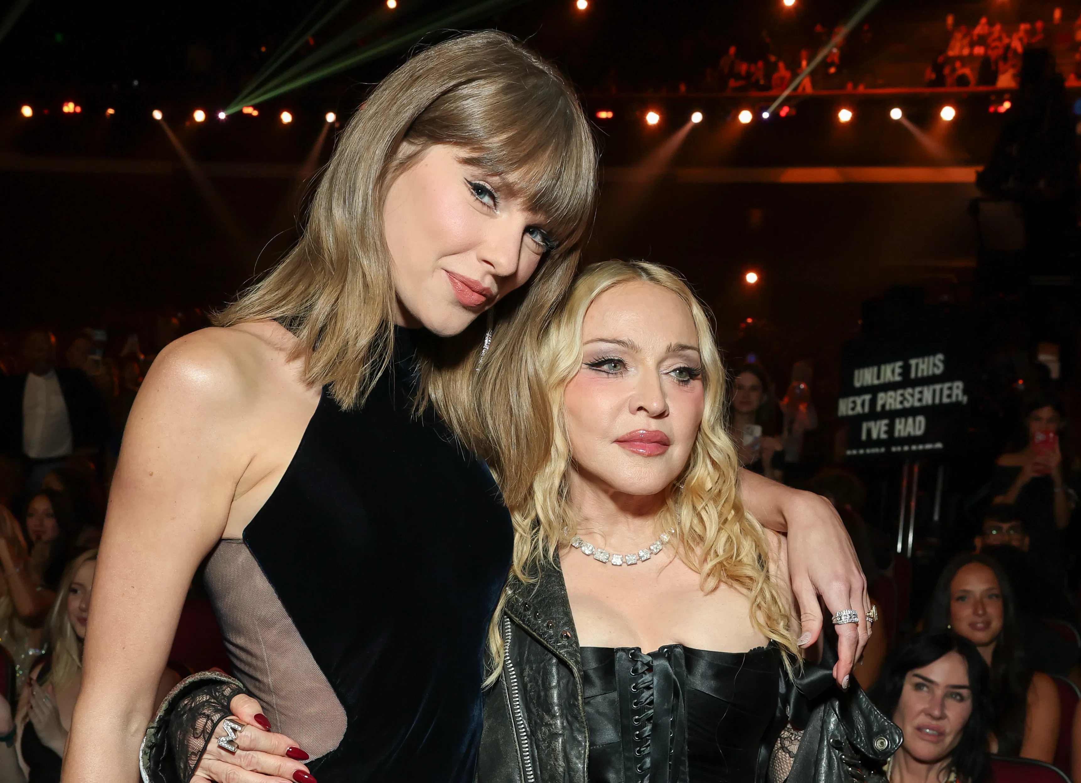LOS ANGELES - SEPTEMBER 27: Taylor Swift and Madonna at The 2026 MTV Video Music Awards (VMAs), broa...