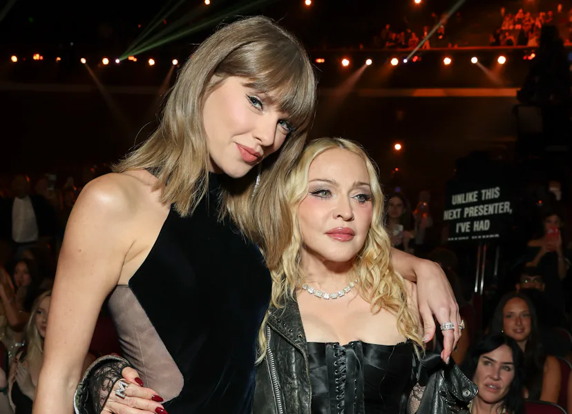 LOS ANGELES - SEPTEMBER 27: Taylor Swift and Madonna at The 2026 MTV Video Music Awards (VMAs), broa...