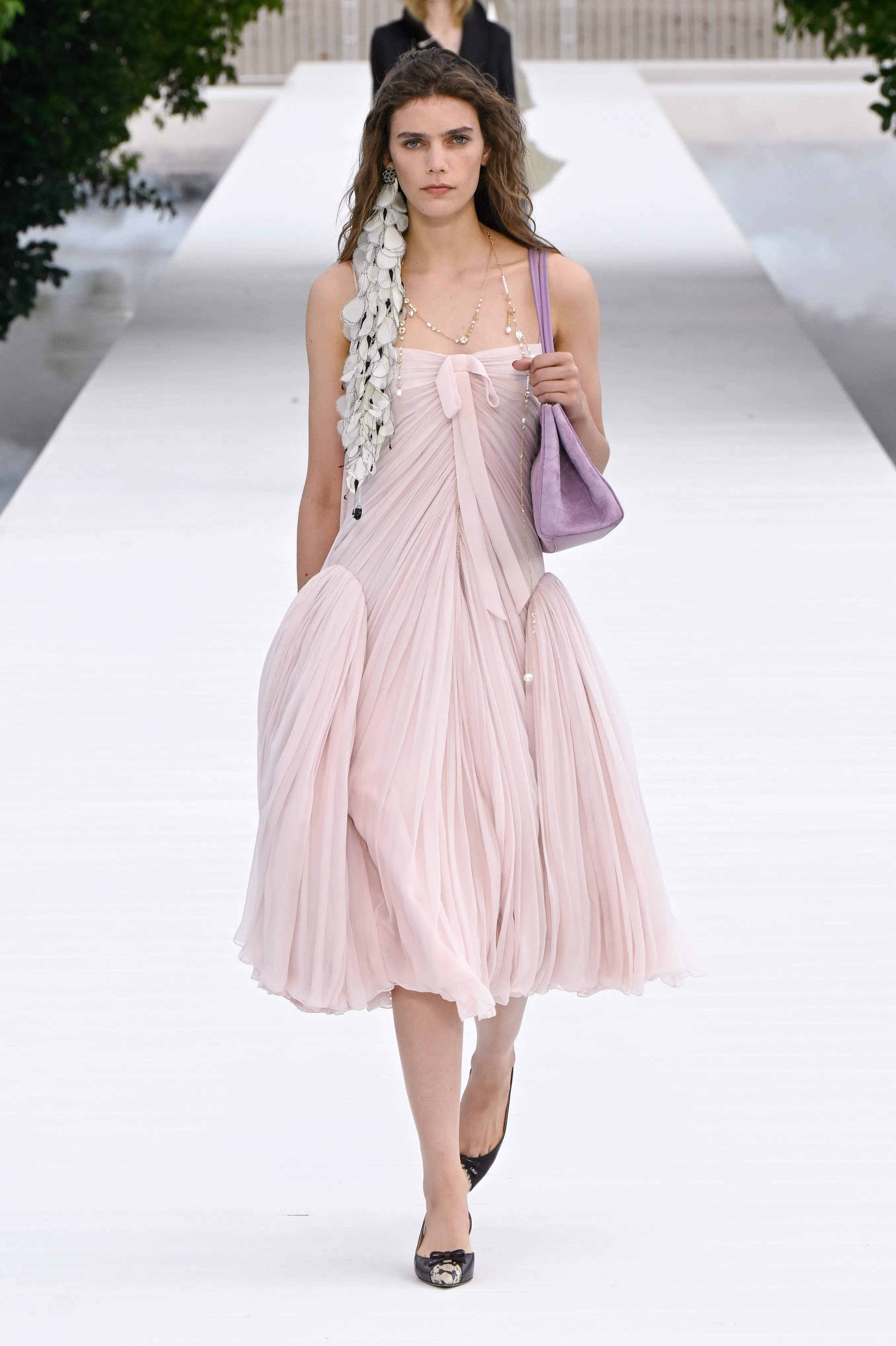Model on the runway at the Christian Dior fashion show as a part of RTW Spring/Summer 2027 fashion w...