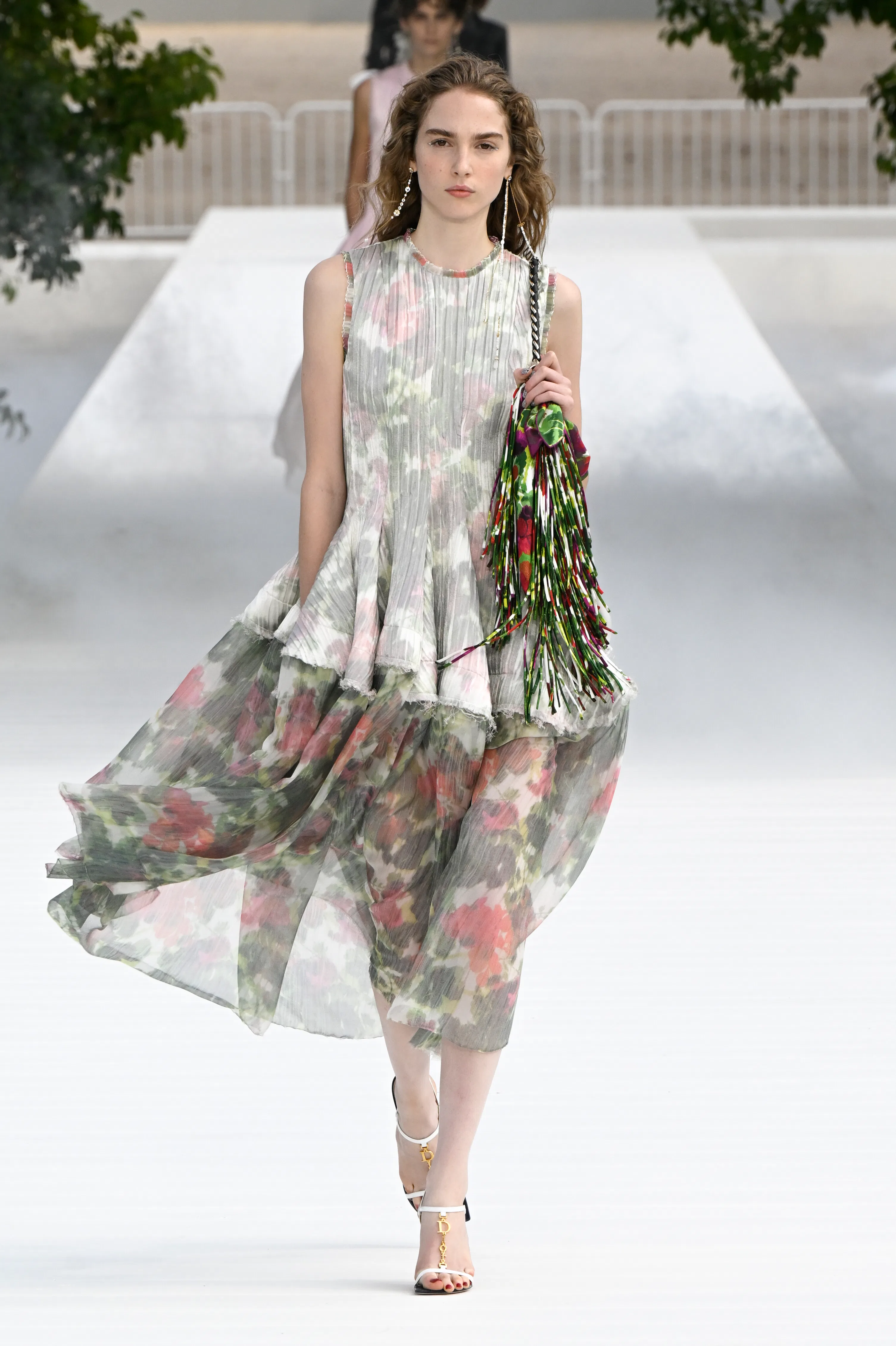 Model on the runway at the Christian Dior fashion show as a part of RTW Spring/Summer 2027 fashion w...