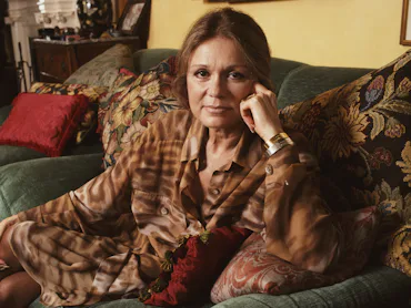 American journalist, activist and feminist Gloria Steinem in her New York City apartment, 2nd Novemb...