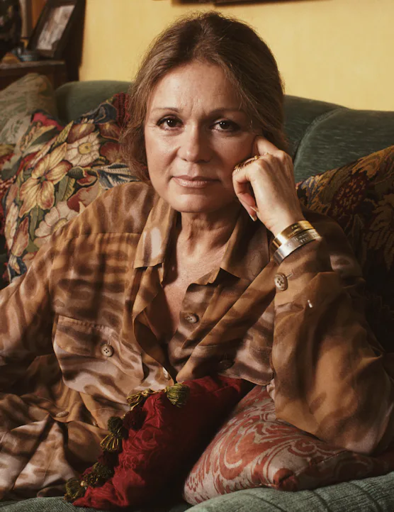 American journalist, activist and feminist Gloria Steinem in her New York City apartment, 2nd Novemb...