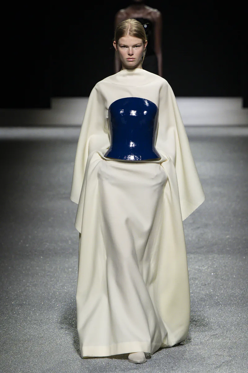 PARIS, FRANCE - MARCH 06: A model walks the runway during the Issey Miyake Ready to Wear Fall/Winter...