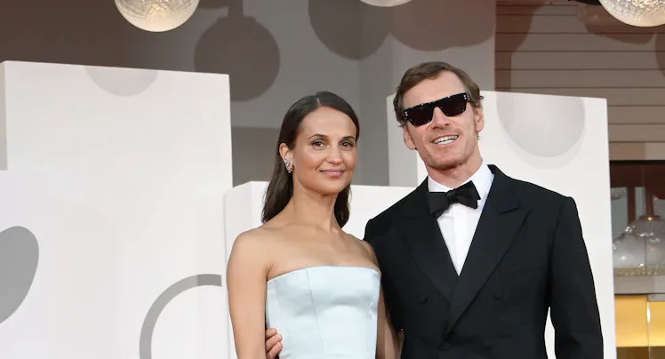 Swedish actress Alicia Vikander and German actor Michael Fassbender at the 83 Venice International F...