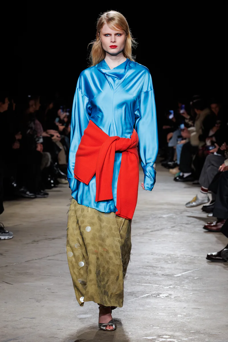 NEW YORK, USA - FEBRUARY 12: A model walks the runway during the Zankov Ready to Wear Fall/Winter 20...