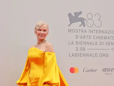 VENICE, ITALY - SEPTEMBER 09: Pamela Anderson attends the "Place To Be" Screening during the 83rd Ve...