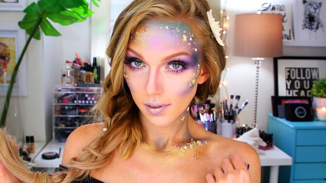 Make Your Childhood Dreams Come True With This DIY Halloween Mermaid Makeup