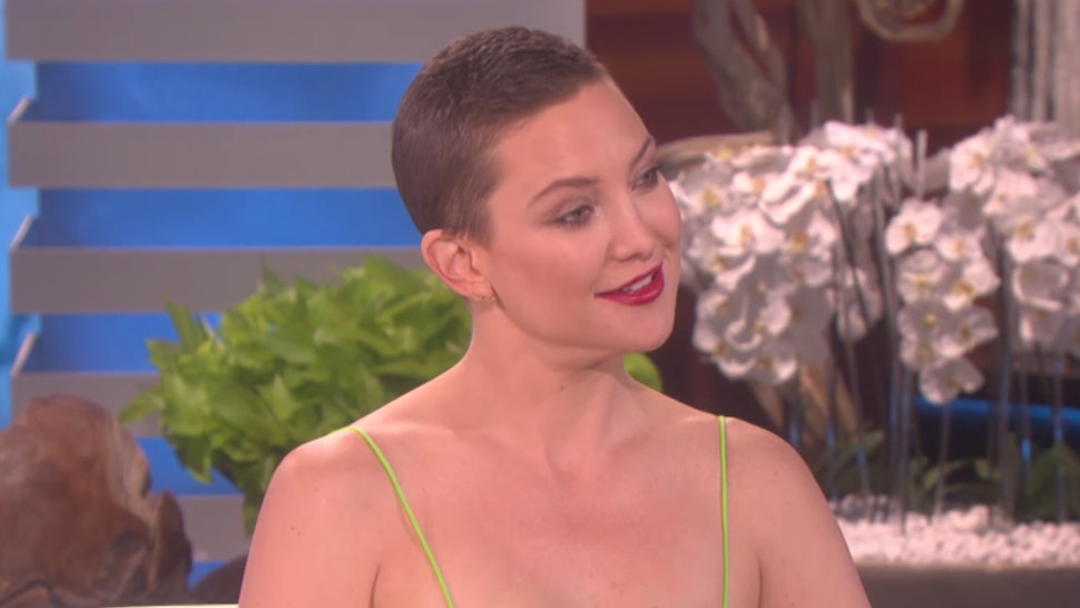 Kate Hudson S Shaved Head Is Growing Out She Is Ready For A Mullet