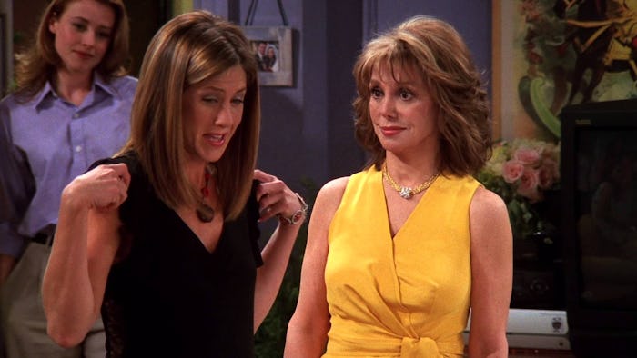 Jennifer Aniston and her mom from Friends standing next to each other