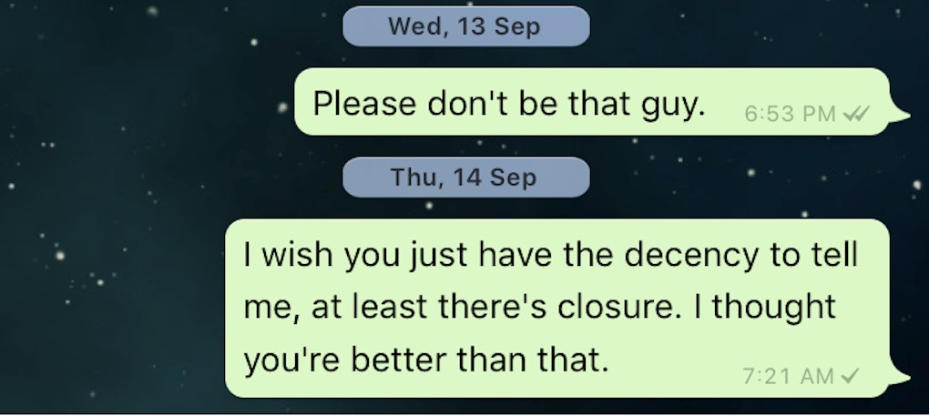 Girl Ghosted By A Guy Who Told Her To Stop Worrying So Much