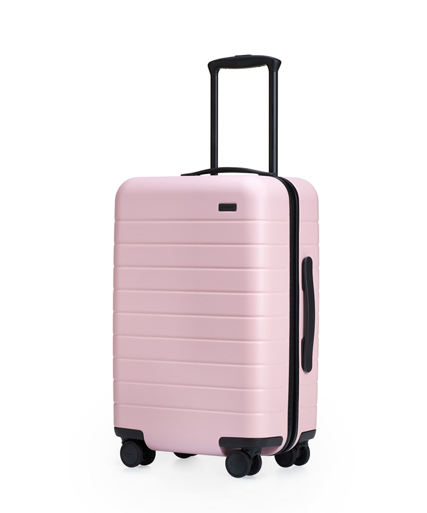 pink away suitcase