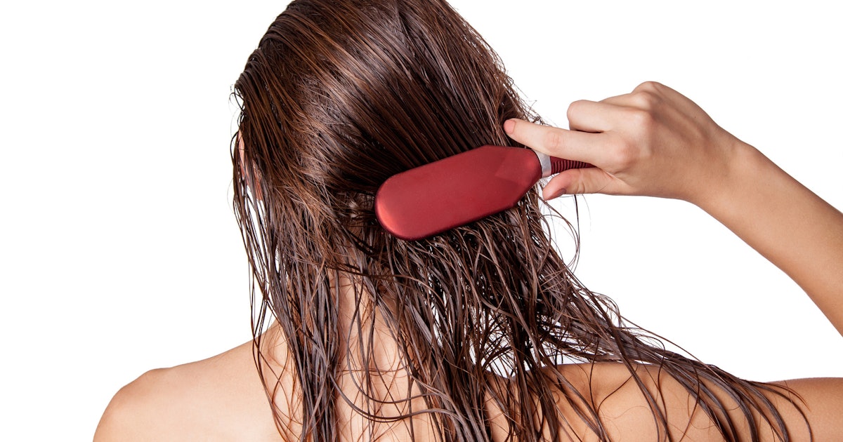 Blue Wet Hair Brush - Designed for Use on Wet or Dry Hair - wide 3