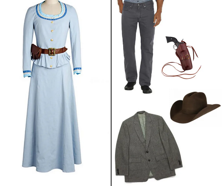 dkny light blue dress Dolores Dress and Belt  The Cosplay Company