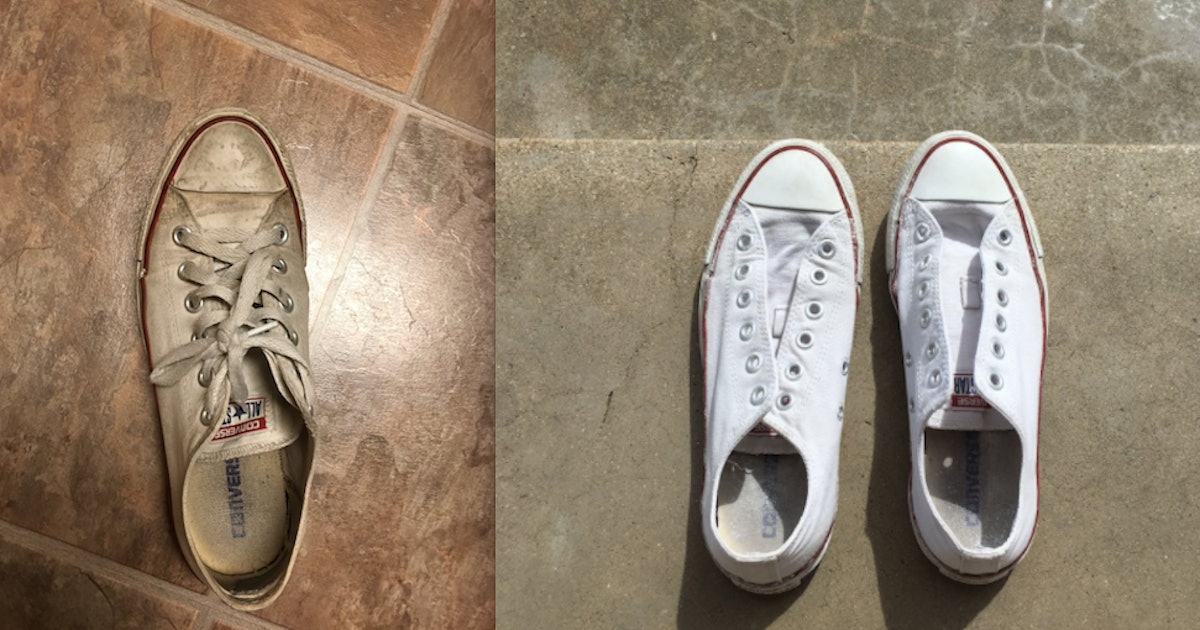 Best way to get dirt off white shoes on sale