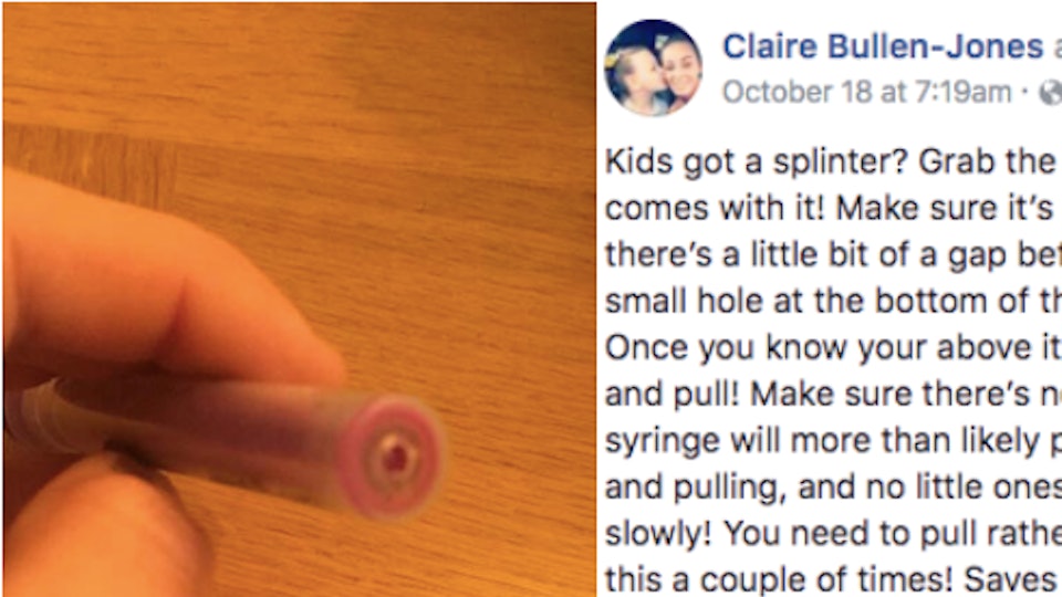 This Mom S Viral Splinter Hack For Kids Is Beyond Clever Will