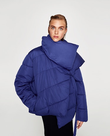 Zara Asymmetric Quilted Jacket