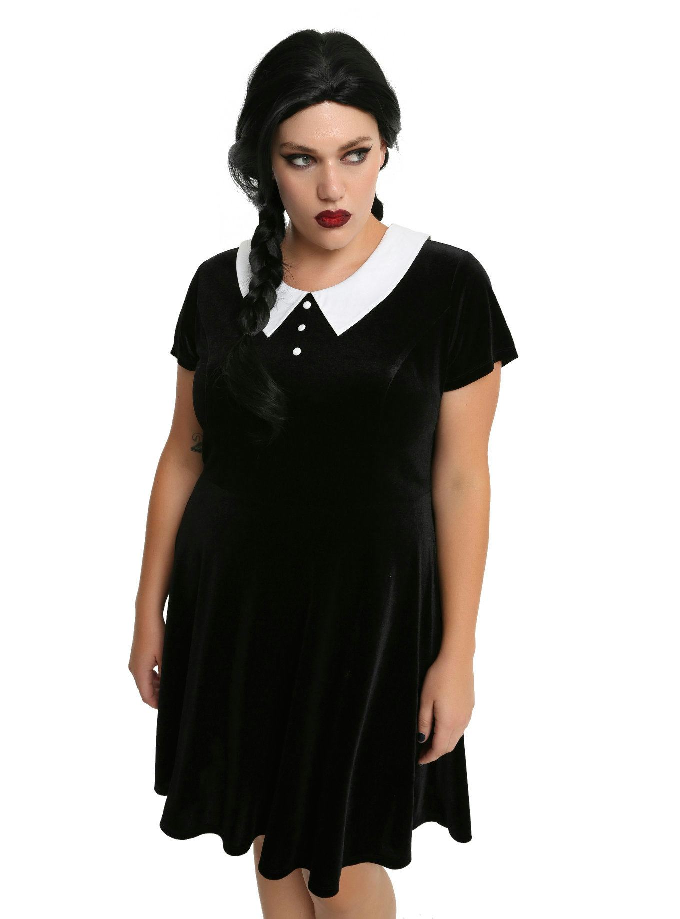 wednesday addams dress plus size torrid