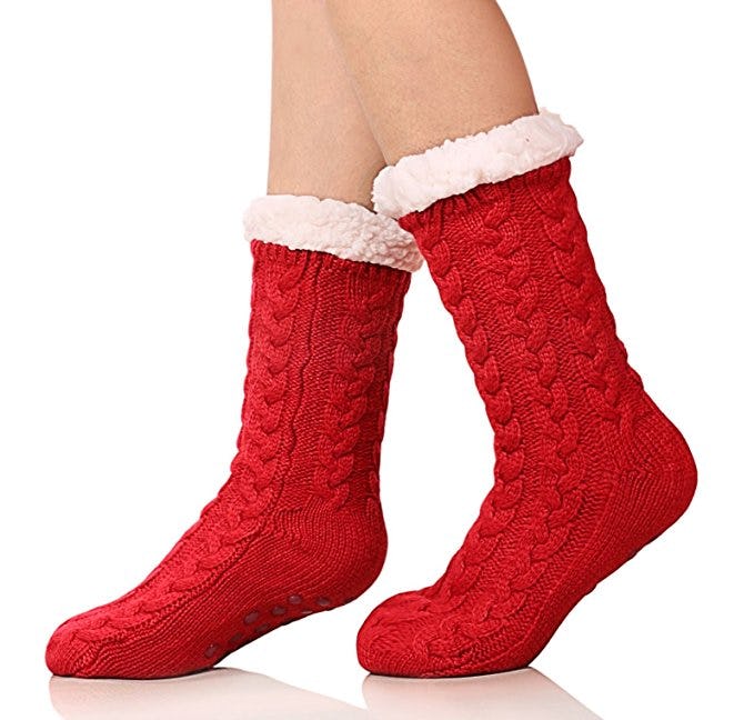 The 11 Warmest Women S Socks   5552bf50 0186 4624 B83c 1b1b6b367025 Bustle Warmest Sock Sdbing Womens Super Soft Socks 